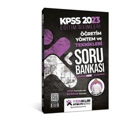 2023 KPSS Eğitim Bilimleri Atölye Serisi Öğretim Yöntem ve Teknikleri Tamamı Video Çözümlü Soru Bankası - Yediiklim Yayınları