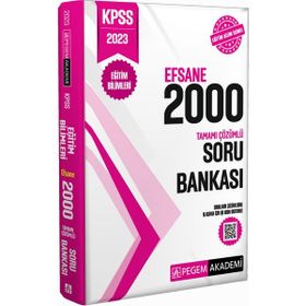 2023 KPSS Eğitim Bilimleri Çözümlü Efsane 2000 Soru Bankası