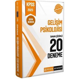2023 KPSS Eğitim Bilimleri Gelişim Psikolojisi 20 Deneme