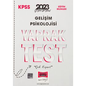 2023 KPSS Eğitim Bilimleri Gelişim Psikolojisi Yaprak Test