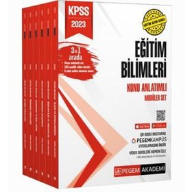2023 KPSS Eğitim Bilimleri Konu Anlatımlı Modüler Set 6 Kitap