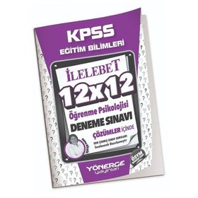 2023 KPSS Eğitim Bilimleri Öğrenme Psikolojisi 12x12 Deneme Çözümlü Yönerge Yayınları