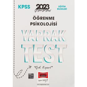 2023 KPSS Eğitim Bilimleri Öğrenme Psikolojisi Yaprak Test