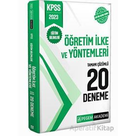 2023 KPSS Eğitim Bilimleri Öğretim İlke ve Yöntemleri 20 Deneme