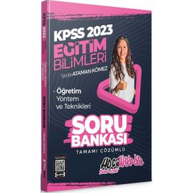 2023 KPSS Eğitim Bilimleri Öğretim Yöntem ve Teknikleri Tamamı Çözümlü Soru Bankası-Hocawebde Yayınları