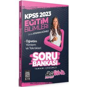 2023 KPSS Eğitim Bilimleri Öğretim Yöntem ve Teknikleri Tamamı Çözümlü Soru Bankası-Hocawebde Yayınları