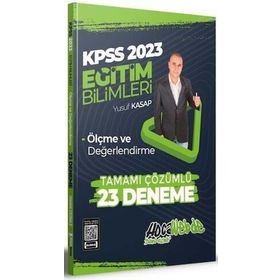 2023 KPSS Eğitim Bilimleri Ölçme ve Değerlendirme Tamamı Çözümlü 23 Deneme Sınavı - Hocawebde Yayınları
