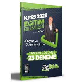 2023 KPSS Eğitim Bilimleri Ölçme ve Değerlendirme Tamamı Çözümlü 23 Deneme Sınavı - Hocawebde Yayınları