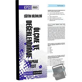 2023 KPSS Eğitim Bilimleri Ölçme ve Değerlendirme Yaprak Test