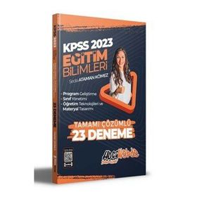2023 KPSS Eğitim Bilimleri ÖYT ve Program Geliştirme - Sınıf Yönetimi - Materyal Geliştirme Anahtar Ders Denemeleri Tamamı Çözümlü 20+20 40 Deneme Sınavı