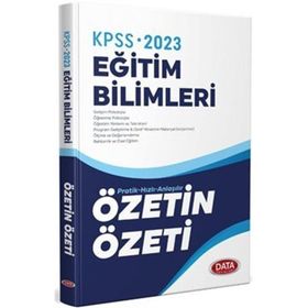 2023 KPSS Eğitim Bilimleri Özetin Özeti - Data Yayınları