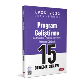 2023 KPSS Eğitim Bilimleri Program Geliştirme 15 Deneme Sınavı - Data Yayınları