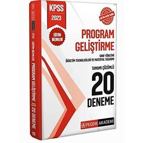 2023 KPSS Eğitim Bilimleri Program Geliştirme 20 Deneme