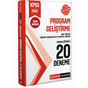 2023 KPSS Eğitim Bilimleri Program Geliştirme 20 Deneme
