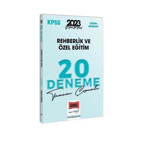 2023 KPSS Eğitim Bilimleri Rehberlik ve Özel Eğitim Tamamı Çözümlü 20 Deneme Yargı Yayınları
