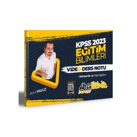2023 KPSS Eğitim Bilimleri Rehberlik ve Özel Eğitim Video Ders Notları - Hocawebde Yayınları