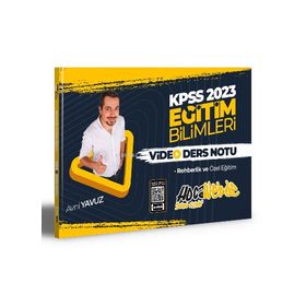 2023 KPSS Eğitim Bilimleri Rehberlik ve Özel Eğitim Video Ders Notları - Hocawebde Yayınları
