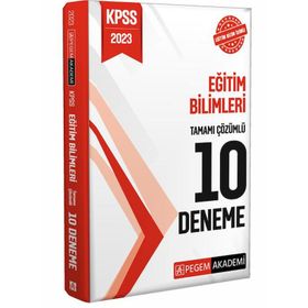 2023 KPSS Eğitim Bilimleri Tamamı Çözümlü 10 Deneme - Pegem Yayınları