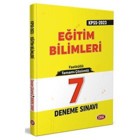 2023 KPSS Eğitim Bilimleri Tamamı Çözümlü 7 Deneme Sınavı - Data Yayınları