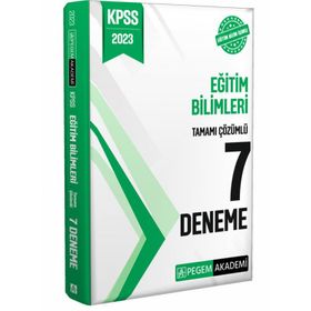 2023 Kpss Eğitim Bilimleri Tamamı Çözümlü 7 Deneme
