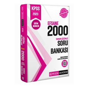 2023 KPSS Eğitim Bilimleri Tamamı Çözümlü Efsane 2000 Soru Bankası