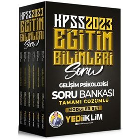 2023 KPSS Eğitim Bilimleri Tamamı Çözümlü Modüler Soru Bankası Seti-Yediiklim Yayınları