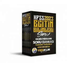 2023 KPSS Eğitim Bilimleri Tamamı Çözümlü Modüler Soru Bankası Seti-Yediiklim Yayınları