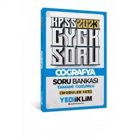 2023 KPSS Genel Kültür Coğrafya Tamamı Çözümlü Soru Bankası-Yediiklim Yayınları