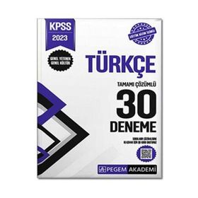 2023 KPSS Genel Kültür Genel Yetenek Türkçe 30 Deneme