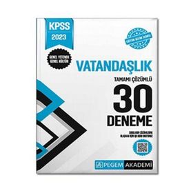 2023 KPSS Genel Kültür Genel Yetenek Vatandaşlık 30 Deneme