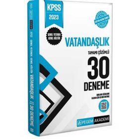 2023 KPSS Genel Kültür Genel Yetenek Vatandaşlık 30 Deneme