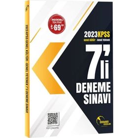 2023 KPSS Genel Kültür Yetenek 7'li Deneme Sınavı Doktrin Yayınları
