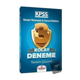 2023 KPSS Genel Yetenek Genel Kültür Kolay 3 Deneme Çözümlü Yönerge Yayınları