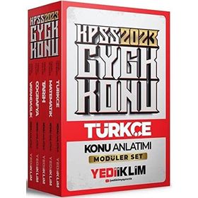 2023 KPSS Genel Yetenek Genel Kültür Konu Anlatımlı Modüler Set