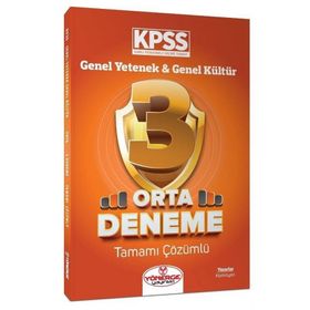 2023 KPSS Genel Yetenek Genel Kültür Orta 3 Deneme Çözümlü Yönerge Yayınları