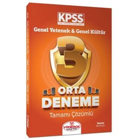 2023 KPSS Genel Yetenek Genel Kültür Orta 3 Deneme Çözümlü Yönerge Yayınları