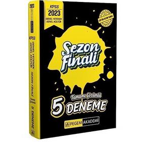 2023 KPSS Genel Yetenek Genel Kültür Sezon Finali Tamamı Çözümlü 5 Deneme Pegem Akademi