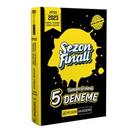 2023 KPSS Genel Yetenek Genel Kültür Sezon Finali Tamamı Çözümlü 5 Deneme Pegem Akademi