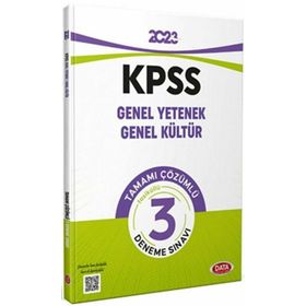 2023 KPSS Genel Yetenek Genel Kültür Tamamı Çözümlü 3 Fasikül Deneme Sınavı - Data Yayınları