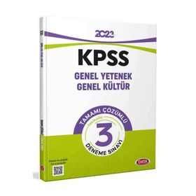 2023 KPSS Genel Yetenek Genel Kültür Tamamı Çözümlü 3 Fasikül Deneme Sınavı - Data Yayınları