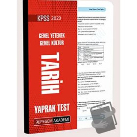 2023 KPSS Genel Yetenek Genel Kültür Tarih Yaprak Test