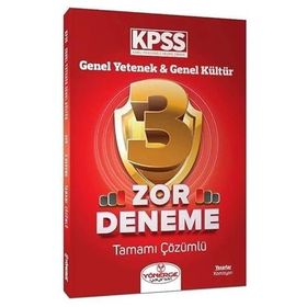2023 KPSS Genel Yetenek Genel Kültür Zor 3 Deneme Çözümlü Yönerge Yayınları