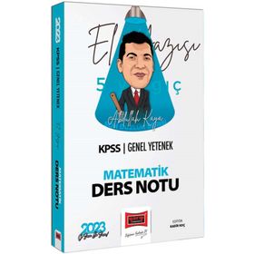 2023 KPSS Genel Yetenek Son Düzlük El Yazısı İle Matematik Ders Notu - Yargı Yayınları