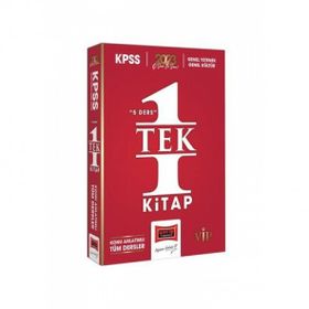 2023 KPSS GK-GY 5 Ders Tek Kitap Tüm Dersler Konu Anlatımı - Yargı Yayınları