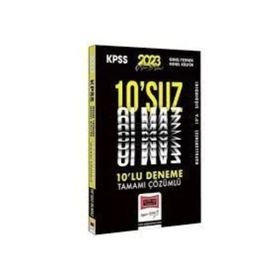 2023 KPSS GY-GK 10'suz Olmaz Tamamı Çözümlü 10 Deneme - Yargı Yayınları