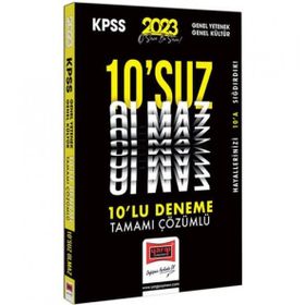 2023 KPSS GY-GK 10'suz Olmaz Tamamı Çözümlü 10 Deneme - Yargı Yayınları
