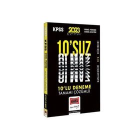 2023 KPSS GY-GK 10'suz Olmaz Tamamı Çözümlü 10 Deneme - Yargı Yayınları