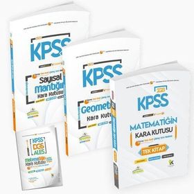 2023 Kpss Matematik Tek Kitap Geometri ve Sayısal Mantık Kara Kutu Dijital Çözümlü Soru Bankası Set