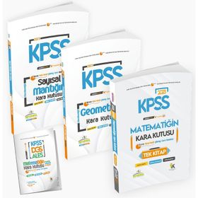 2023 Kpss Matematik Tek Kitap Geometri ve Sayısal Mantık Kara Kutu Dijital Çözümlü Soru Bankası Set