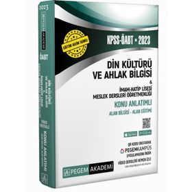 2023 Kpss Öabt Din Kültürü ve Ahlak Bilgisi İmam Hatip Lisesi Meslek Lisesi Konu Anlatımlı